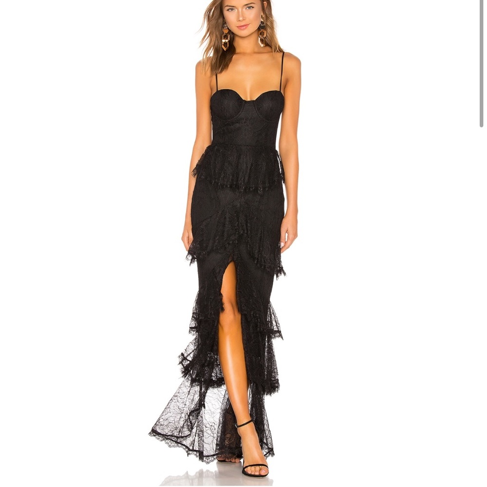 Black lace gown